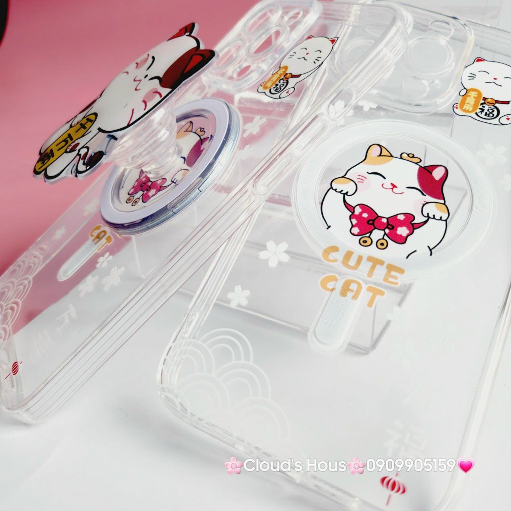 POPSOCKET Mèo May Mắn Thần Tài TẾT