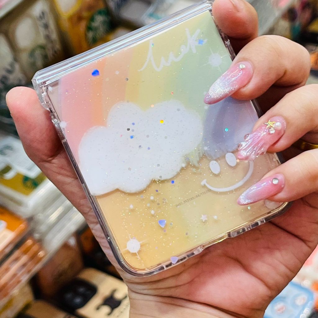 Case Ốp điện thoại Samsung Z Flip Cầu vòng hologram Samsung Z Flip 3/4/5