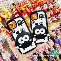 Case Ốp điện thoại iPhone Hòn Than Đen Cute Su dẻo 3D Nổi iPhone 11/12/13/14/15/Plus/Pro/Promax