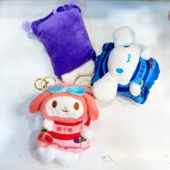 Móc Khóa Gấu Bông Gói Bánh Kuromi Melody Cinnamoroll