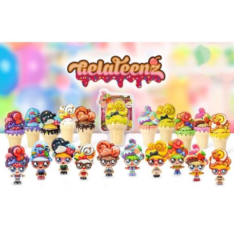 Đồ chơi búp bê Gelateenz Squishy Top Fruit Ice Cream Cone Hidden Dolls dễ thương Cho Bé Gái.