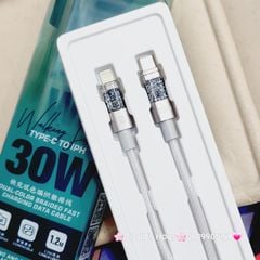 Cáp Sạc Nhanh Remax RC-C163 30W 1.2M TypeC to Lightning