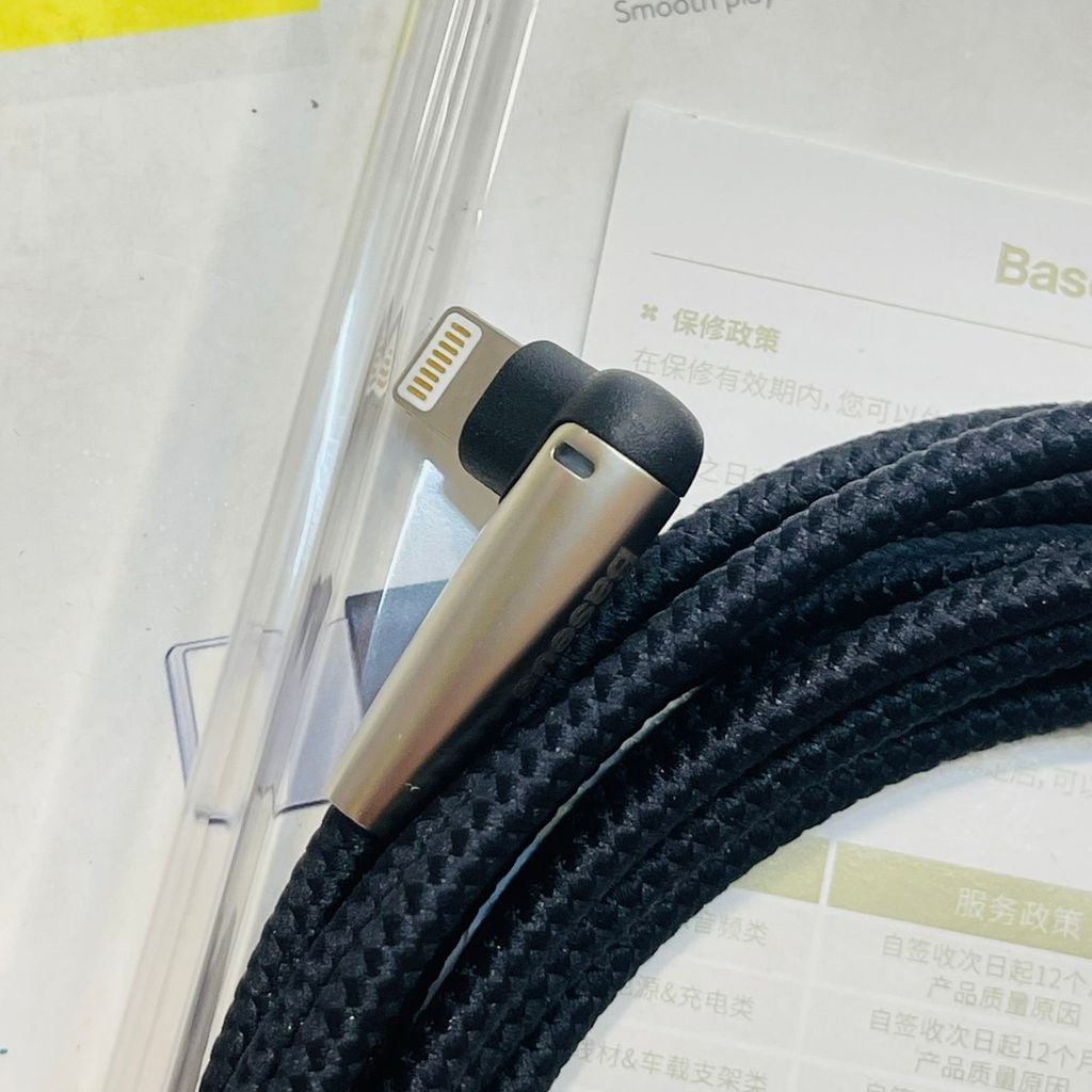 CÁP SẠC BASEUS chính hãng IPHONE (đầu vuông chống gãy) -2M