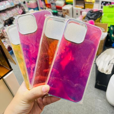 Case Ốp điện thoại iPhone Hologram Trơn Basic iPhone 12/13/14/15/Pro/Promax