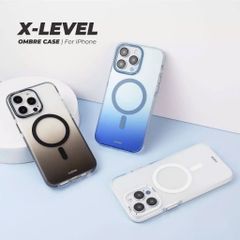 Case Ốp điện thoại iPhone Nhám Sọc ngang Hologram X-LEVEL chính hãng  iPhone 14/15/16/Pro/Promax
