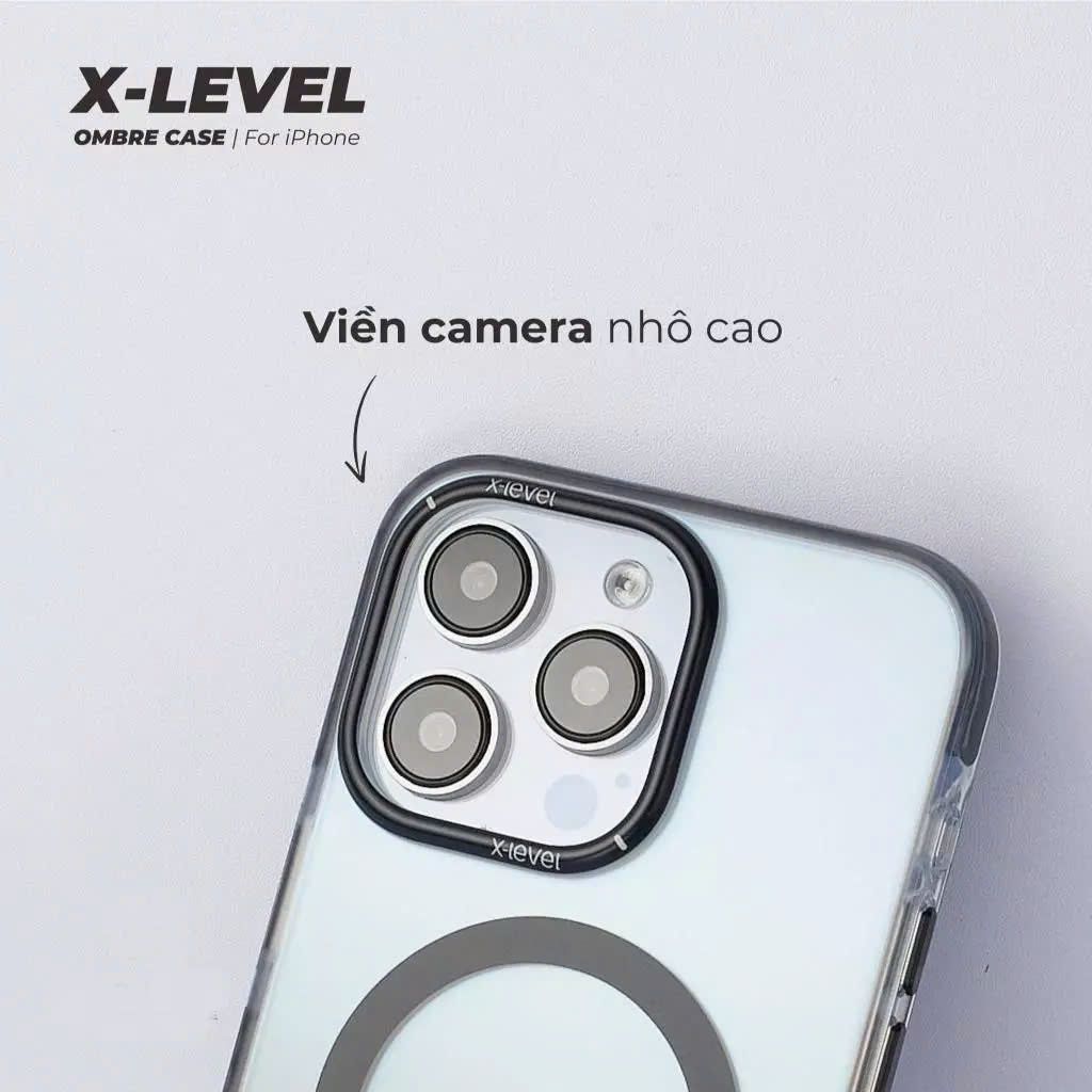 Case Ốp điện thoại iPhone Nhám Sọc ngang Hologram X-LEVEL chính hãng  iPhone 14/15/16/Pro/Promax