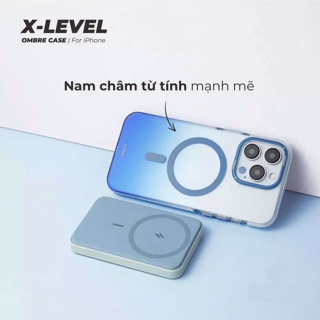 Case Ốp điện thoại iPhone Nhám Sọc ngang Hologram X-LEVEL chính hãng  iPhone 14/15/16/Pro/Promax