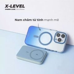 Case Ốp điện thoại iPhone Nhám Sọc ngang Hologram X-LEVEL chính hãng  iPhone 14/15/16/Pro/Promax