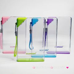 Bình nhựa trong suốt không BPA hình chữ nhật với dung tích 420ml tiện dụng