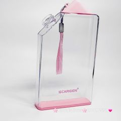 Bình nhựa trong suốt không BPA hình chữ nhật với dung tích 420ml tiện dụng