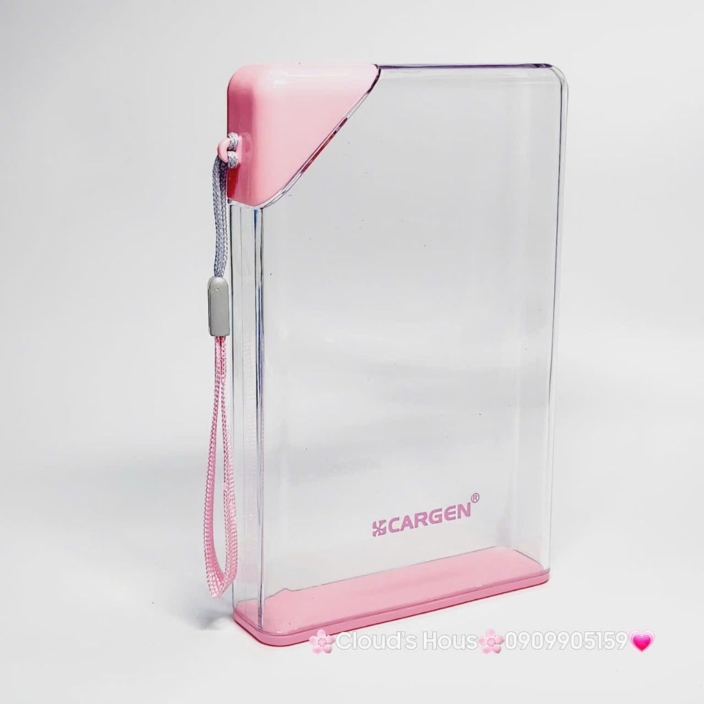 Bình nhựa trong suốt không BPA hình chữ nhật với dung tích 420ml tiện dụng