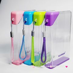 Bình nhựa trong suốt không BPA hình chữ nhật với dung tích 420ml tiện dụng