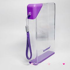 Bình nhựa trong suốt không BPA hình chữ nhật với dung tích 420ml tiện dụng