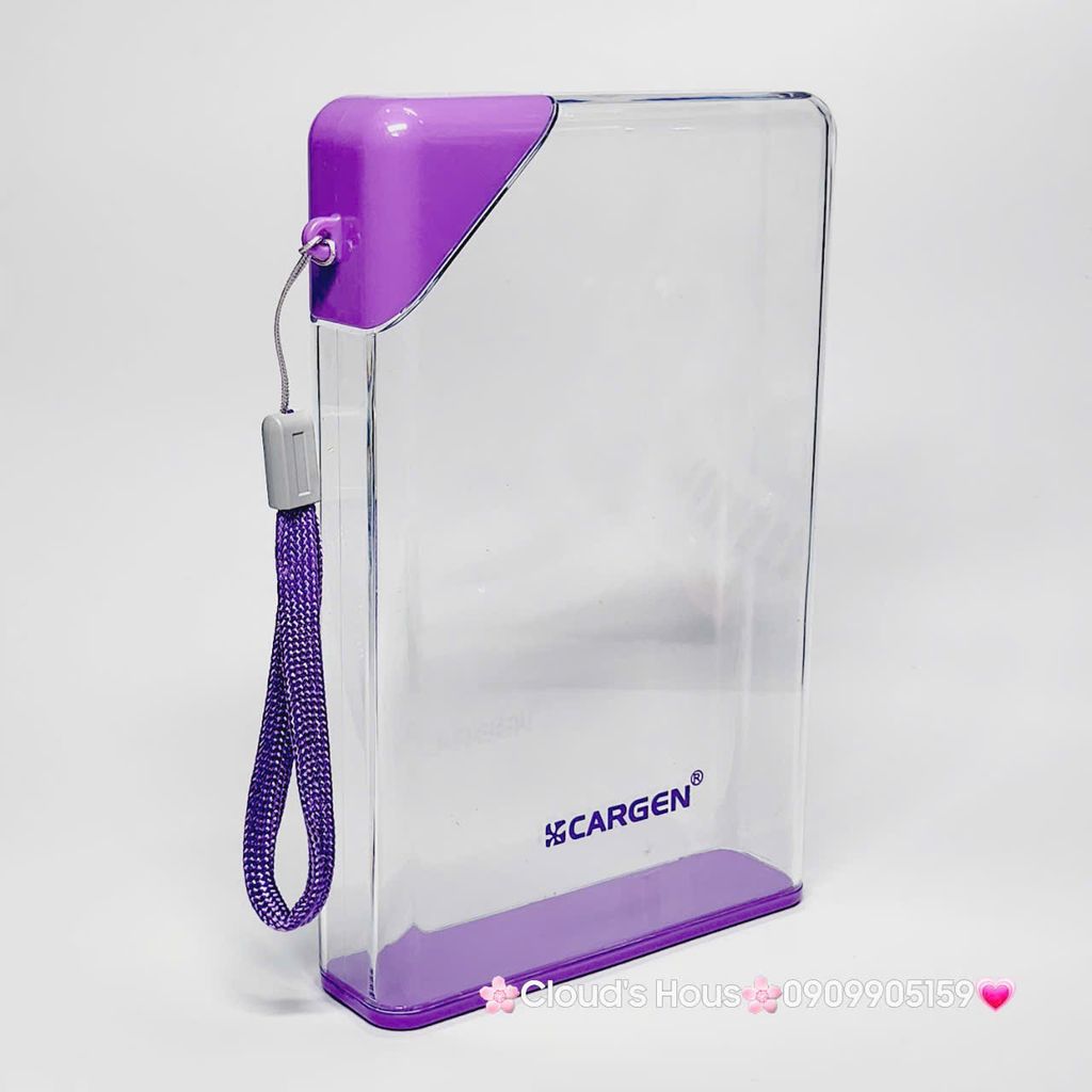 Bình nhựa trong suốt không BPA hình chữ nhật với dung tích 420ml tiện dụng