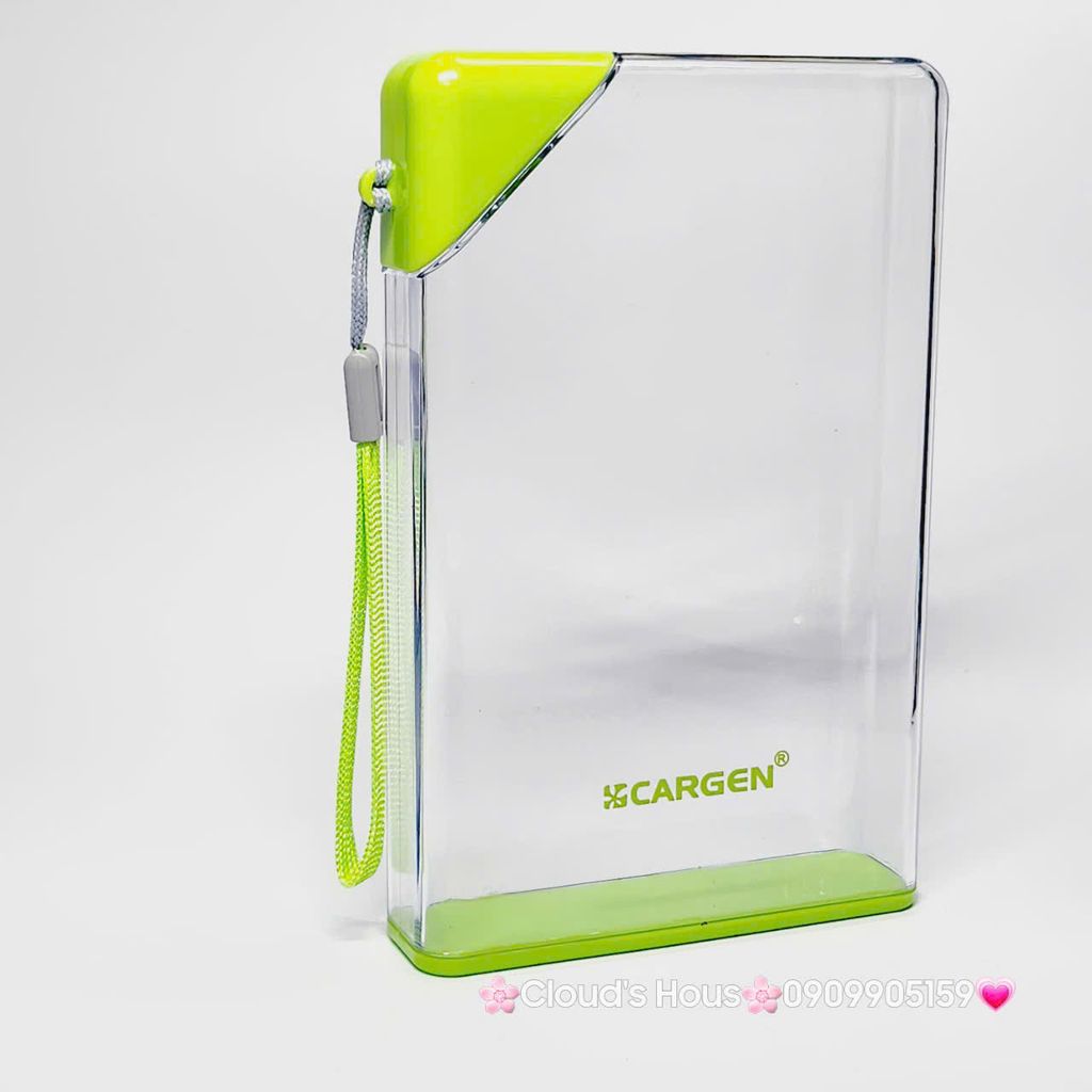 Bình nhựa trong suốt không BPA hình chữ nhật với dung tích 420ml tiện dụng