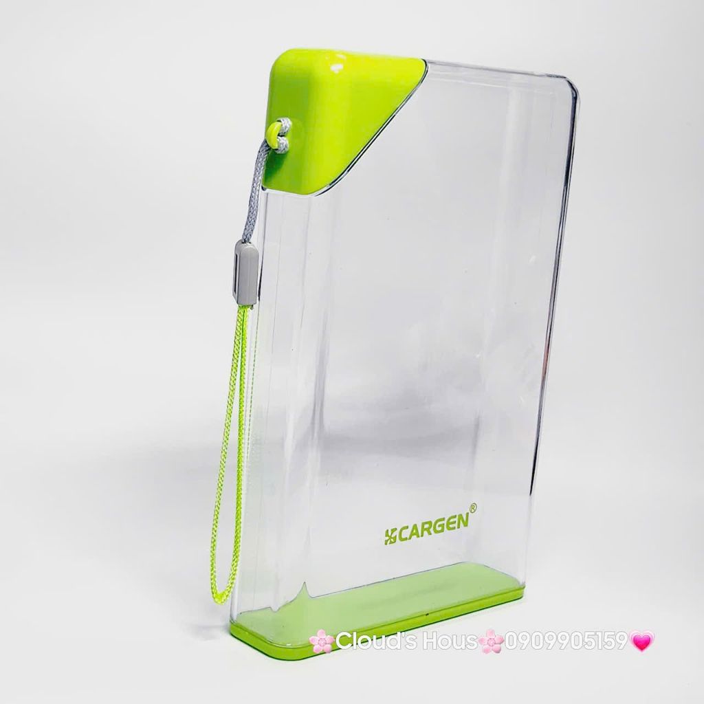 Bình nhựa trong suốt không BPA hình chữ nhật với dung tích 420ml tiện dụng