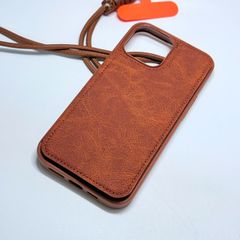 Case Ốp điện thoại iPhone Da Đựng Card Chống Dựng Kèm Dây Đeo iPhone 13/14/15/16/Pro/Promax