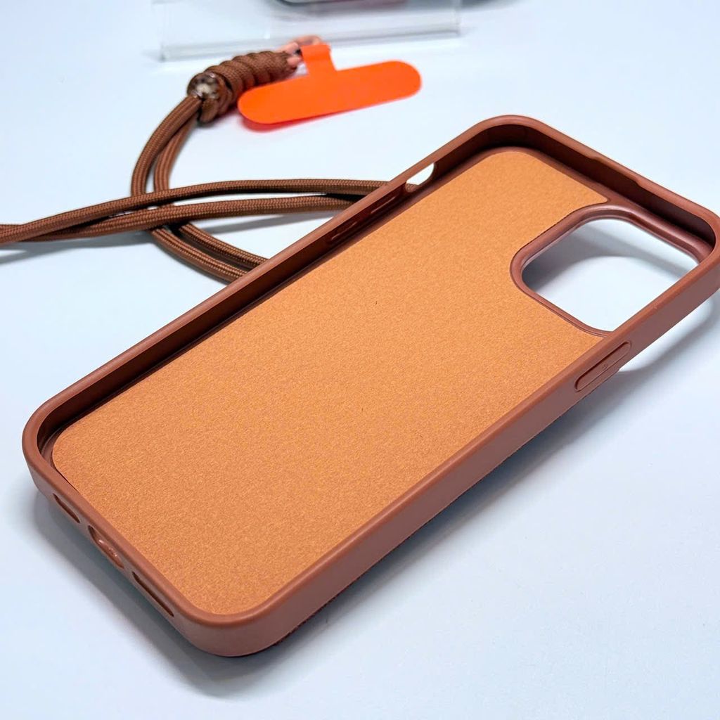 Case Ốp điện thoại iPhone Da Đựng Card Chống Dựng Kèm Dây Đeo iPhone 13/14/15/16/Pro/Promax