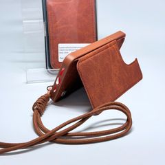 Case Ốp điện thoại iPhone Da Đựng Card Chống Dựng Kèm Dây Đeo iPhone 13/14/15/16/Pro/Promax