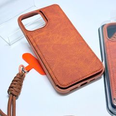 Case Ốp điện thoại iPhone Da Đựng Card Chống Dựng Kèm Dây Đeo iPhone 13/14/15/16/Pro/Promax