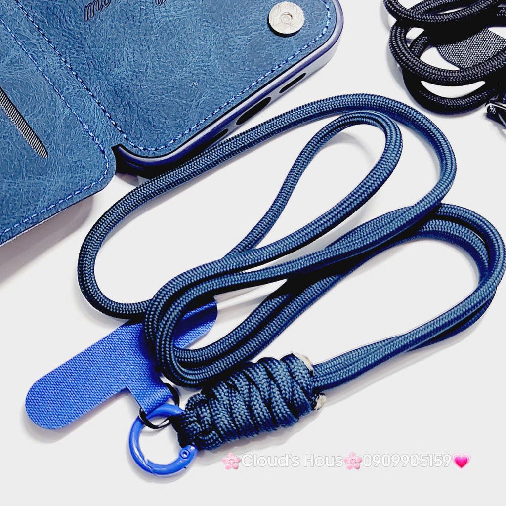 Case Ốp điện thoại iPhone Da Đựng Card Chống Dựng Kèm Dây Đeo iPhone 13/14/15/16/Pro/Promax