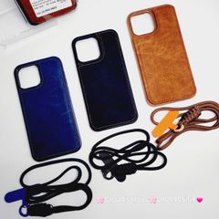 Case Ốp điện thoại iPhone Da Đựng Card Chống Dựng Kèm Dây Đeo iPhone 13/14/15/16/Pro/Promax