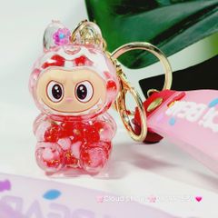 Móc Khóa Labubu Nước Bling Bling Kim Tuyến