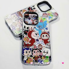 Case Ốp điện thoại iPhone Casetify Labubu Stickers Ánh Bạc iPhone 11/12/13/14/15/16/Pro/Promax