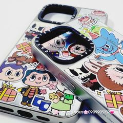 Case Ốp điện thoại iPhone Castify Labubu Stickers Ánh Bạc iPhone 11/12/13/14/15/16/Pro/Promax