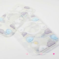 Case Ốp điện thoại iPhone Đám Mây Ánh Tim Trong Magsafe iPhone 11/12/13/14/15/16/Pro/Promax