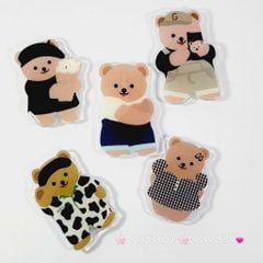 POPSOCKET Gấu Nâu Mặc Đồ