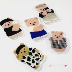 POPSOCKET Gấu Nâu Mặc Đồ