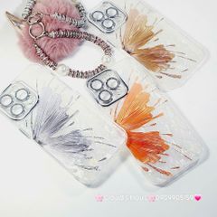 Case Ốp điện thoại iPhone Bướm Bạc Nền Trắng Ánh Xà Cừ Bảo Vệ Camera Đính đá iPhone 11/12/13/14/15/16/Pro/Promax
