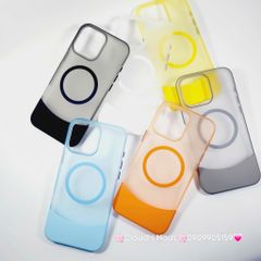 Case Ốp điện thoại iPhone Likgus Màu Nhám Khung Ráp Magsafe Siêu Mỏng Không Vàng iPhone 15/16/Pro/Promax