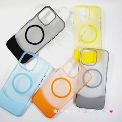 Case Ốp điện thoại iPhone Likgus Màu Nhám Khung Ráp Magsafe Siêu Mỏng Không Vàng iPhone 15/16/Pro/Promax
