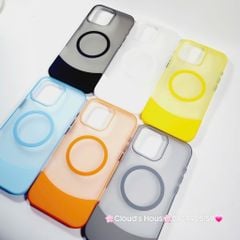 Case Ốp điện thoại iPhone Likgus Màu Nhám Khung Ráp Magsafe Siêu Mỏng Không Vàng iPhone 15/16/Pro/Promax