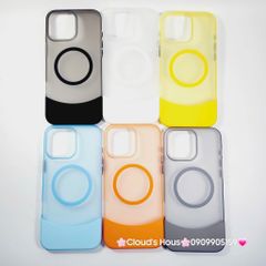 Case Ốp điện thoại iPhone Likgus Màu Nhám Khung Ráp Magsafe Siêu Mỏng Không Vàng iPhone 15/16/Pro/Promax