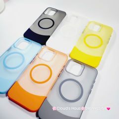 Case Ốp điện thoại iPhone Likgus Màu Nhám Khung Ráp Magsafe Siêu Mỏng Không Vàng iPhone 15/16/Pro/Promax