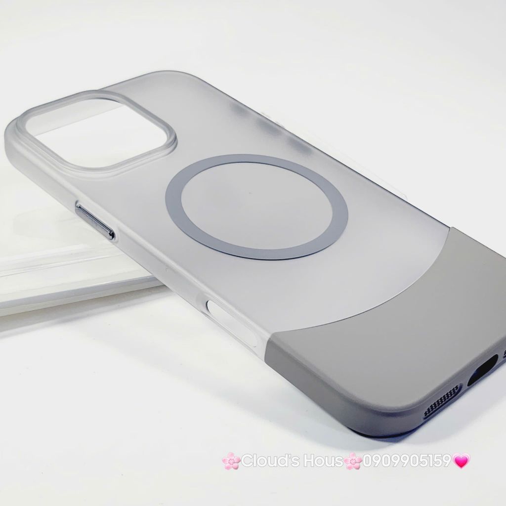 Case Ốp điện thoại iPhone Likgus Màu Nhám Khung Ráp Magsafe Siêu Mỏng Không Vàng iPhone 15/16/Pro/Promax
