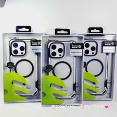 Case Ốp điện thoại iPhone Switcheasy Chống Shock 4 Góc Viền Màu 16/Plus/Pro/Promax