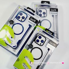 Case Ốp điện thoại iPhone Switcheasy Chống Shock 4 Góc Viền Màu 16/Plus/Pro/Promax