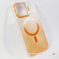 Case Ốp điện thoại iPhone Likgus Nhám Ombre Magsafe Viền Màu Không Vàng Chống Dựng khung Camera iPhone 16/Pro/Promax
