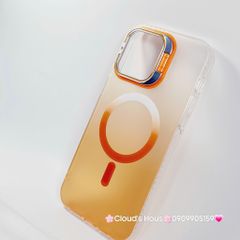 Case Ốp điện thoại iPhone Likgus Nhám Ombre Magsafe Viền Màu Không Vàng Chống Dựng khung Camera iPhone 16/Pro/Promax