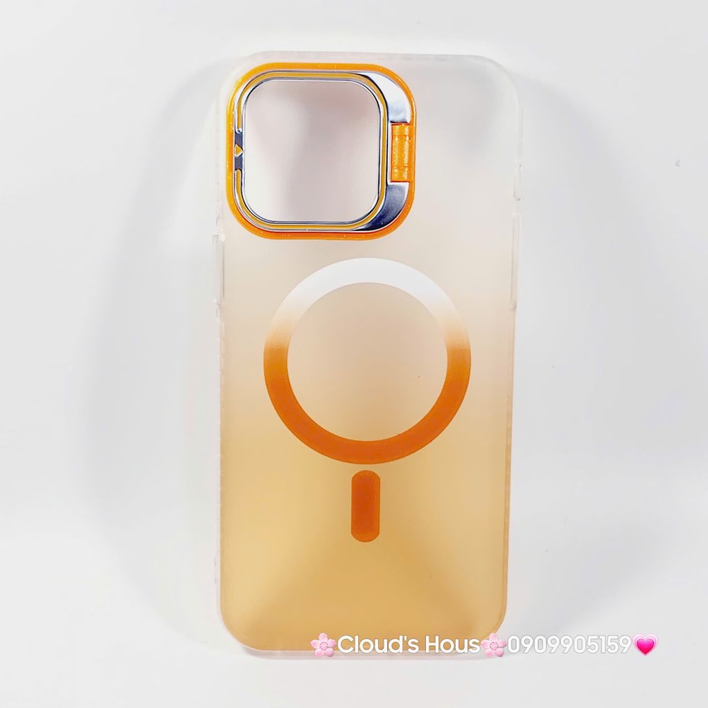 Case Ốp điện thoại iPhone Likgus Nhám Ombre Magsafe Viền Màu Không Vàng Chống Dựng khung Camera iPhone 16/Pro/Promax
