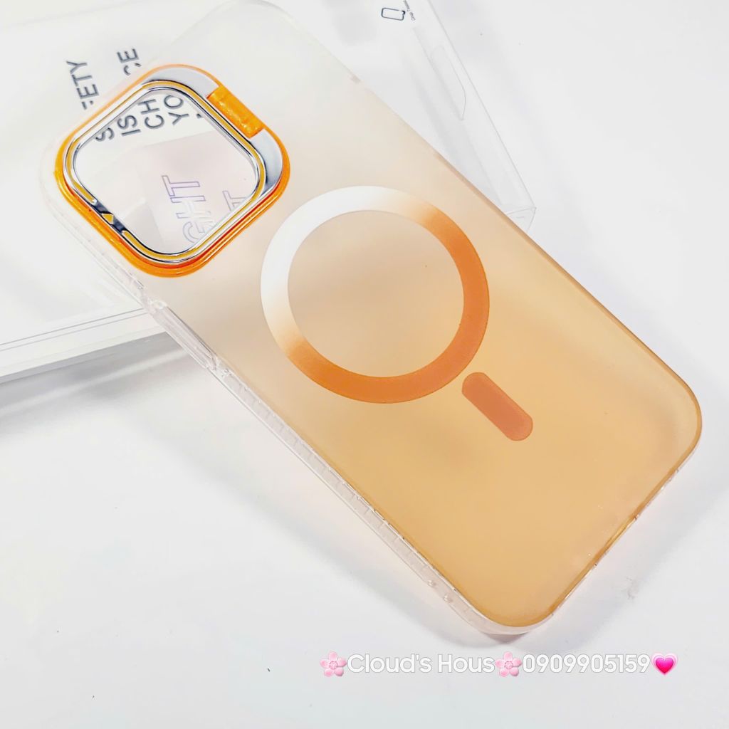 Case Ốp điện thoại iPhone Likgus Nhám Ombre Magsafe Viền Màu Không Vàng Chống Dựng khung Camera iPhone 16/Pro/Promax