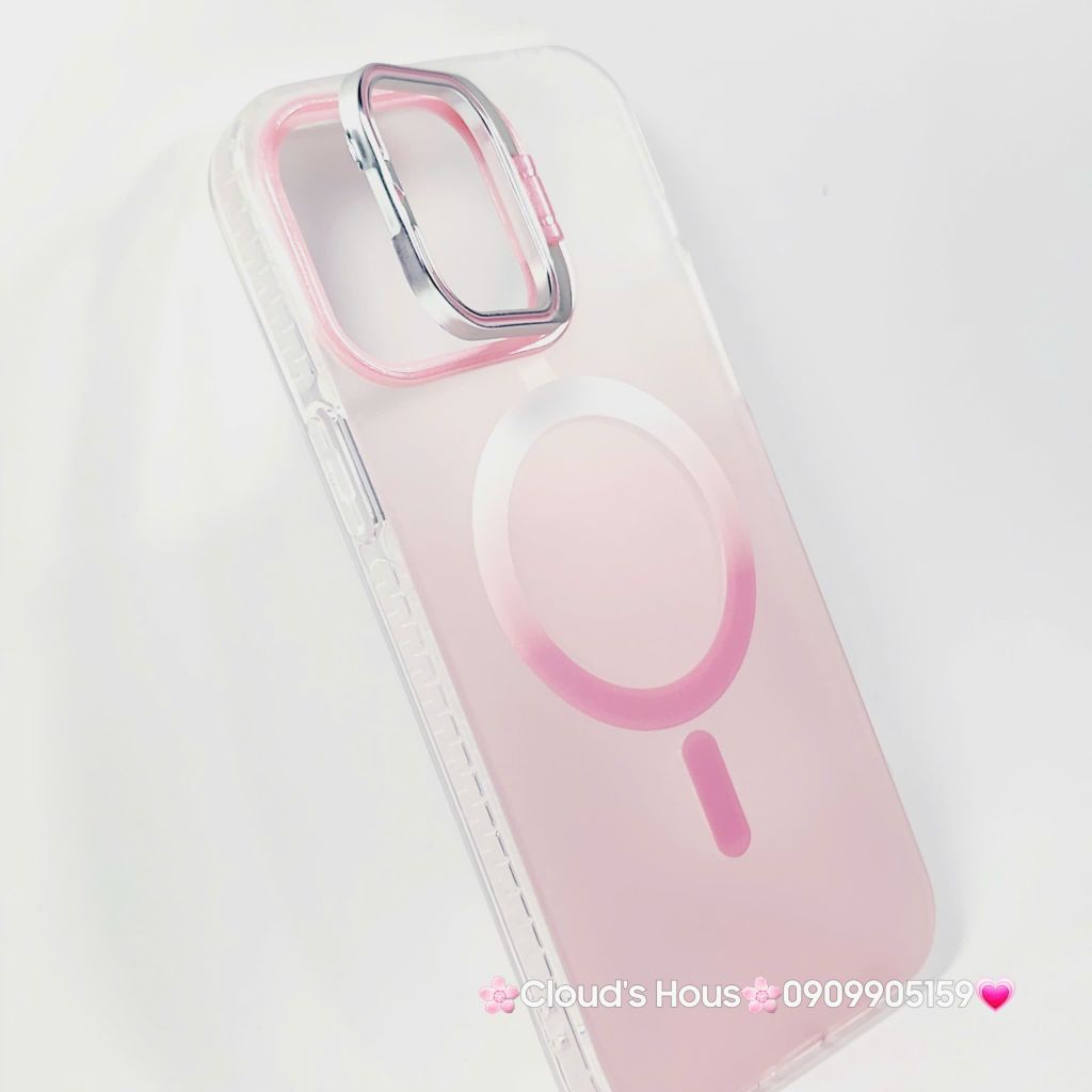 Case Ốp điện thoại iPhone Likgus Nhám Ombre Magsafe Viền Màu Không Vàng Chống Dựng khung Camera iPhone 16/Pro/Promax