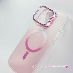 Case Ốp điện thoại iPhone Likgus Nhám Ombre Magsafe Viền Màu Không Vàng Chống Dựng khung Camera iPhone 16/Pro/Promax
