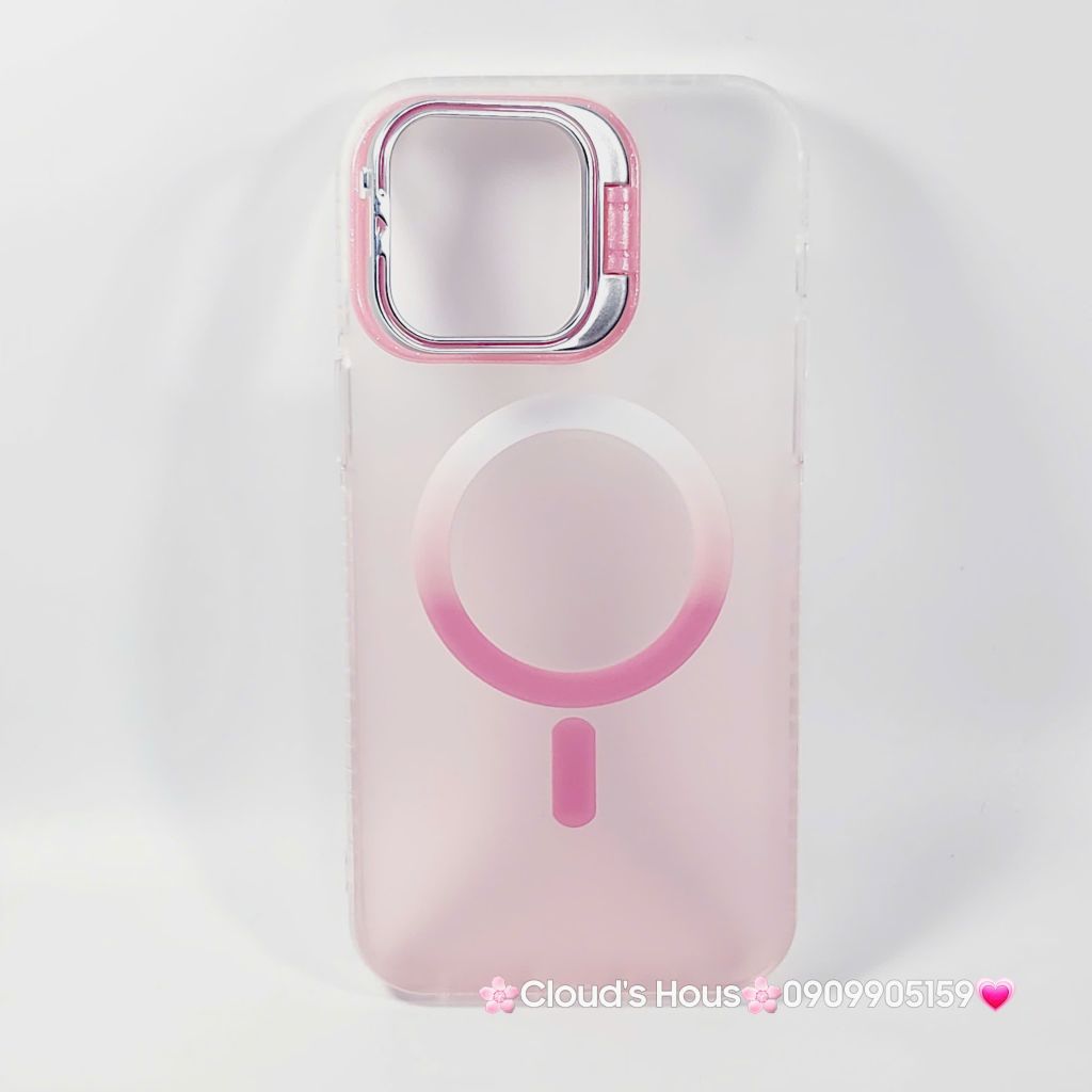 Case Ốp điện thoại iPhone Likgus Nhám Ombre Magsafe Viền Màu Không Vàng Chống Dựng khung Camera iPhone 16/Pro/Promax