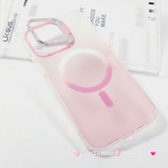Case Ốp điện thoại iPhone Likgus Nhám Ombre Magsafe Viền Màu Không Vàng Chống Dựng khung Camera iPhone 16/Pro/Promax