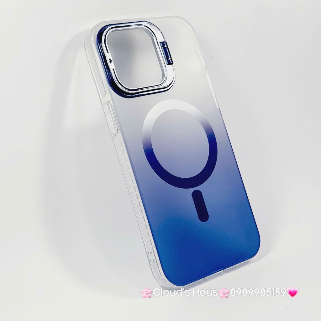 Case Ốp điện thoại iPhone Likgus Nhám Ombre Magsafe Viền Màu Không Vàng Chống Dựng khung Camera iPhone 16/Pro/Promax